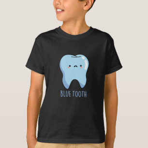 Camiseta Bluetooth Engraçado Técnico Azul Tooth Dark BG