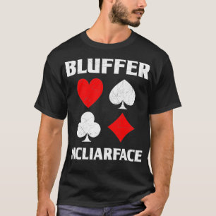 Camiseta Bluffer McLiarface Poker Engraçado Poker Gambling