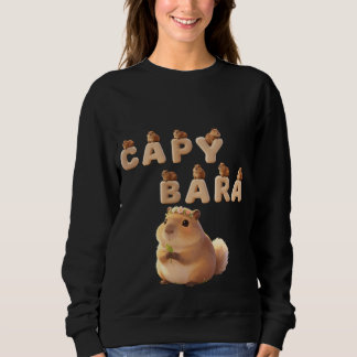 Camiseta Blusa com Capivara Fofa e Fofo Gráfico, Adorável A