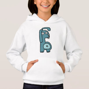 Camiseta Blusa de Cabra de Desenho Animado Azul Fofo