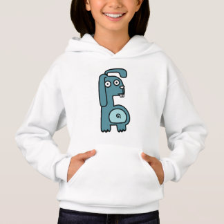 Camiseta Blusa de Cabra de Desenho Animado Azul Fofo