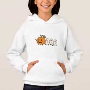 Camiseta Blusa de Criança com Capuz Desfile de Fantasmas Fo