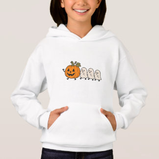 Camiseta Blusa de Criança com Capuz Desfile de Fantasmas Fo
