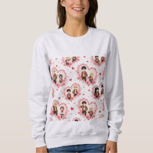CAMISETA BLUSA DE FRISA COM CAPUZ DO DIA DOS NAMORADOS ANIM