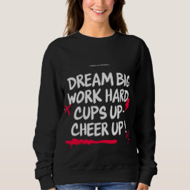CAMISETA BLUSA DE FRISA SONHE GRANDE ALEGRAR MULHERES 