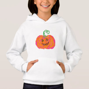 Camiseta Blusa de Halloween com Abóbora Lápis de Cor Fofa p