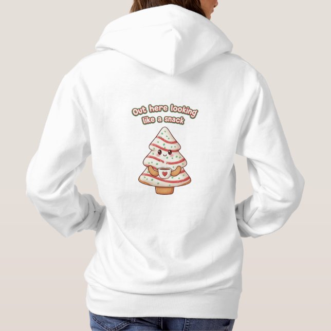 Camiseta blusa de Natal fofa para mulheres (Verso)