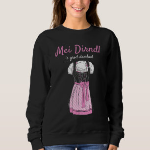 Camiseta Blusa do Volksfest Mei Dirndl é Grod Dreckad Repla