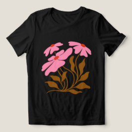 Camiseta Blusa Feminina Rosewood Bloom Floral Abstrato Mang