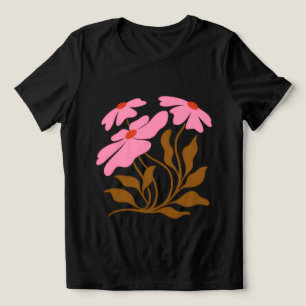 Camiseta Blusa Feminina Rosewood Bloom Floral Abstrato Mang
