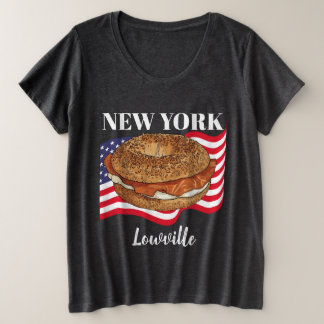 Camiseta Blusa Preta Feminina Plus Size Personalizada de No