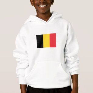 Camiseta Blusão com Capuz da Bandeira Patriótica Belga