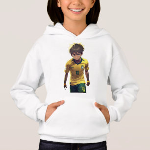 Camiseta blusão com capuz para menina quando é assustador s