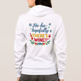Camiseta Blusão com fecho éclair de vinho de férias engraça