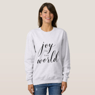 Camiseta Blusão com Letra de Natal Minimalista 'Alegria par