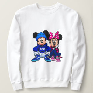 Camiseta Blusão de Casal de Ratos de Desenho Animado Fofo �