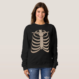 Camiseta Blusão de Esqueleto Feminino para Festa de Hallowe
