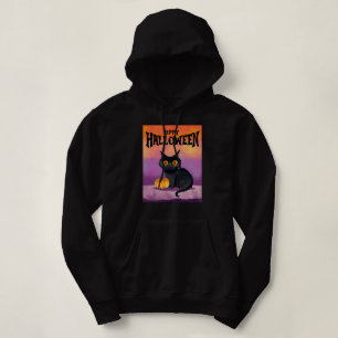 Camiseta Blusão de Gato Feliz Halloween