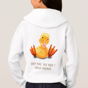 Camiseta Blusão Divertido com Pato Brincalhão - Sorriso - S