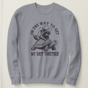 Camiseta Blusão engraçado com desenho de tartaruga e guaxin