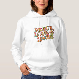 Camiseta Blusão Retro Groovy Paz Amor 2026
