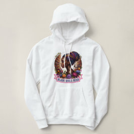 Camiseta Blusas com Capuz para Mulheres Black Girls Read
