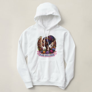 Camiseta Blusas com Capuz para Mulheres Black Girls Read