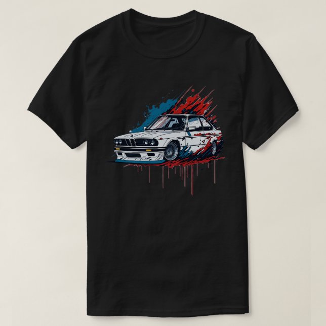 Camiseta BMW E30 clássico (Frente do Design)