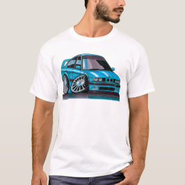 Camiseta BMW M5 classifica 5 desenho em caricatura