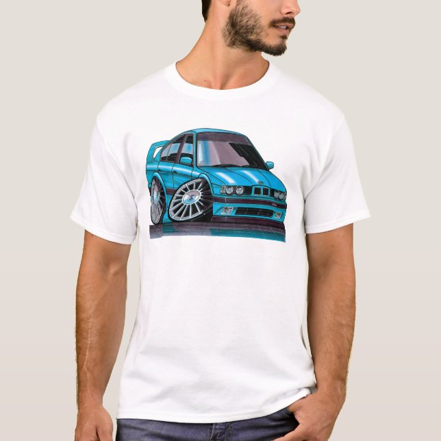 Camiseta BMW M5 classifica 5 desenho em caricatura (Frente)