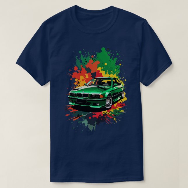 Camiseta Bmw Verde E39 (Frente do Design)