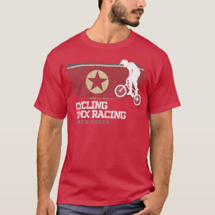 Camiseta BMX Bike Coreia do Norte Bandeira ciclismo de bici