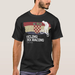 Camiseta BMX Bike Croácia Flag Biking Cycling Racing BMX 2