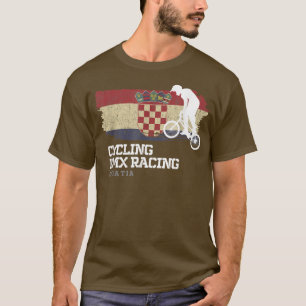 Camiseta BMX Bike Croácia Flag Biking Cycling Racing BMX 31