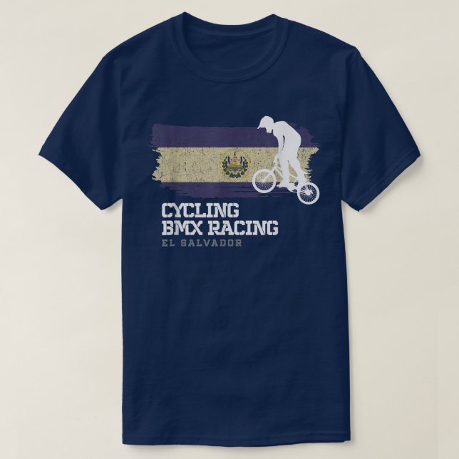 Camiseta BMX Bike El Salvador Banking Cycling Racing BM (Frente do Design)