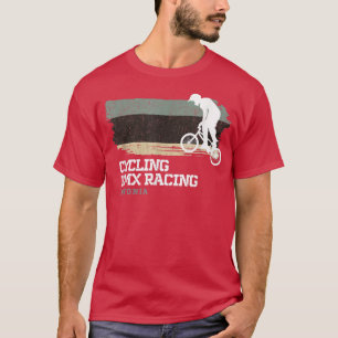 Camiseta BMX Bike Estônia Flag Biking Cycling Racing BMX
