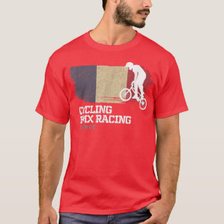 Camiseta BMX Bike França Flag Biking Cycling Racing BMX 351