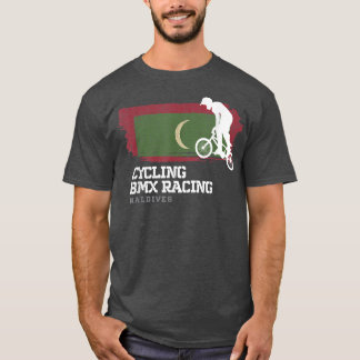 Camiseta BMX Bike Maldives Flag Biking Cycling Racing BMX
