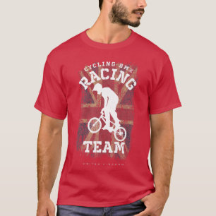 Camiseta BMX Bike Reino Unido Flag Biking Cycling Racing
