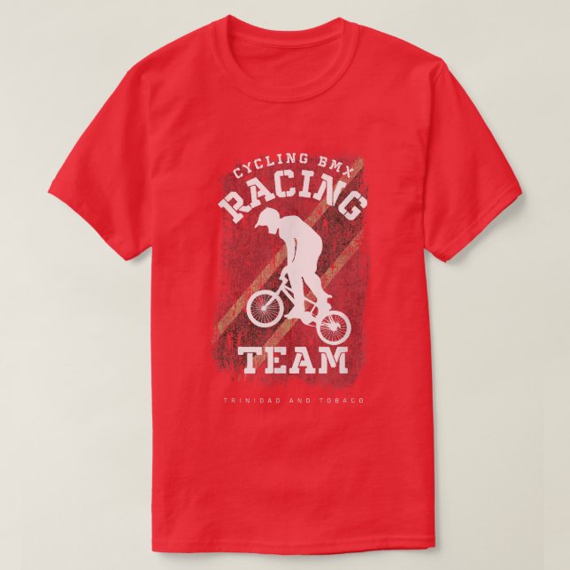 Camiseta BMX Bike Trinidad e Tobago Banking Cycling Rac (Frente do Design)