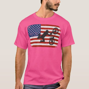 Camiseta Bmx Biking - Bandeira Americana Incomodada