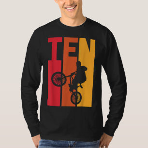 Camiseta BMX Birthday Gift Party Boys, 10 anos