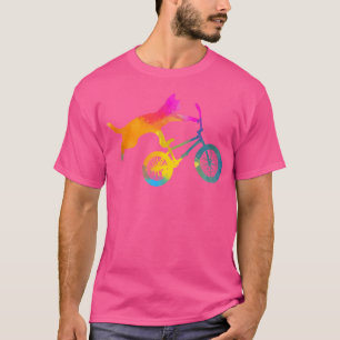 Camiseta Bmx Cat Watercolor Bmx Lover
