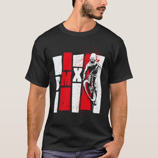 Camiseta BMX cool retro fan  for kids men and women (Frente)