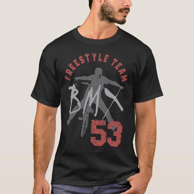 Camiseta BMX da Equipe de Estilo Livre (Frente)