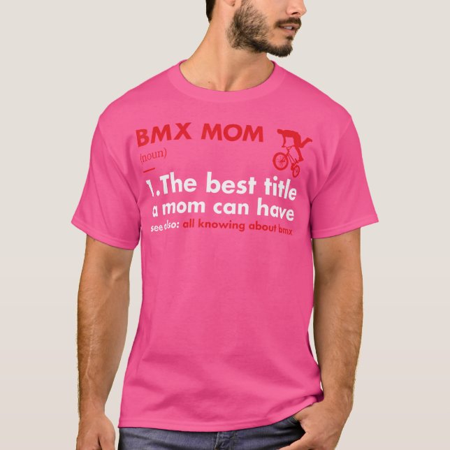Camiseta Bmx De Definição Da Mãe De Esporte (Frente)