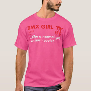 Camiseta Bmx De Definição De Garota Esportiva