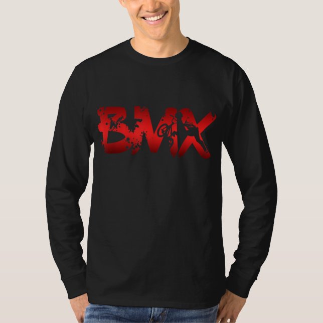 Camiseta BMX desolado para homens mulheres crianças e motoc (Frente)
