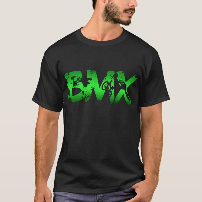 Camiseta BMX desolado para homens mulheres crianças e motoc (Frente)