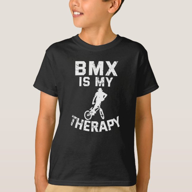 Camiseta BMX É Minha Terapêutica Engraçada Remuneração Do B (Frente)